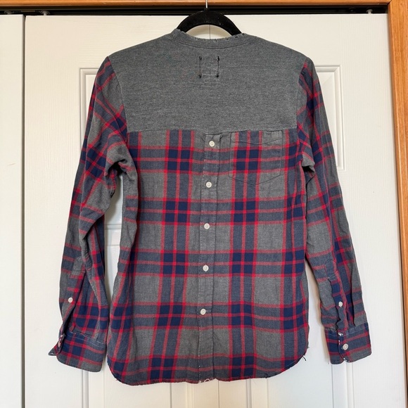 LF FURST OF A KIND DISTRESS PLAID SWEATSHIRT - Picture 3 of 5